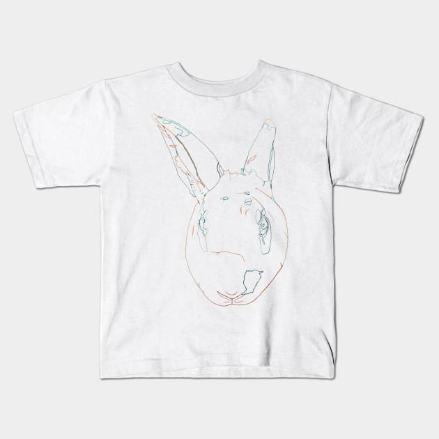 Rabbit Kids T-Shirt by RaLiz